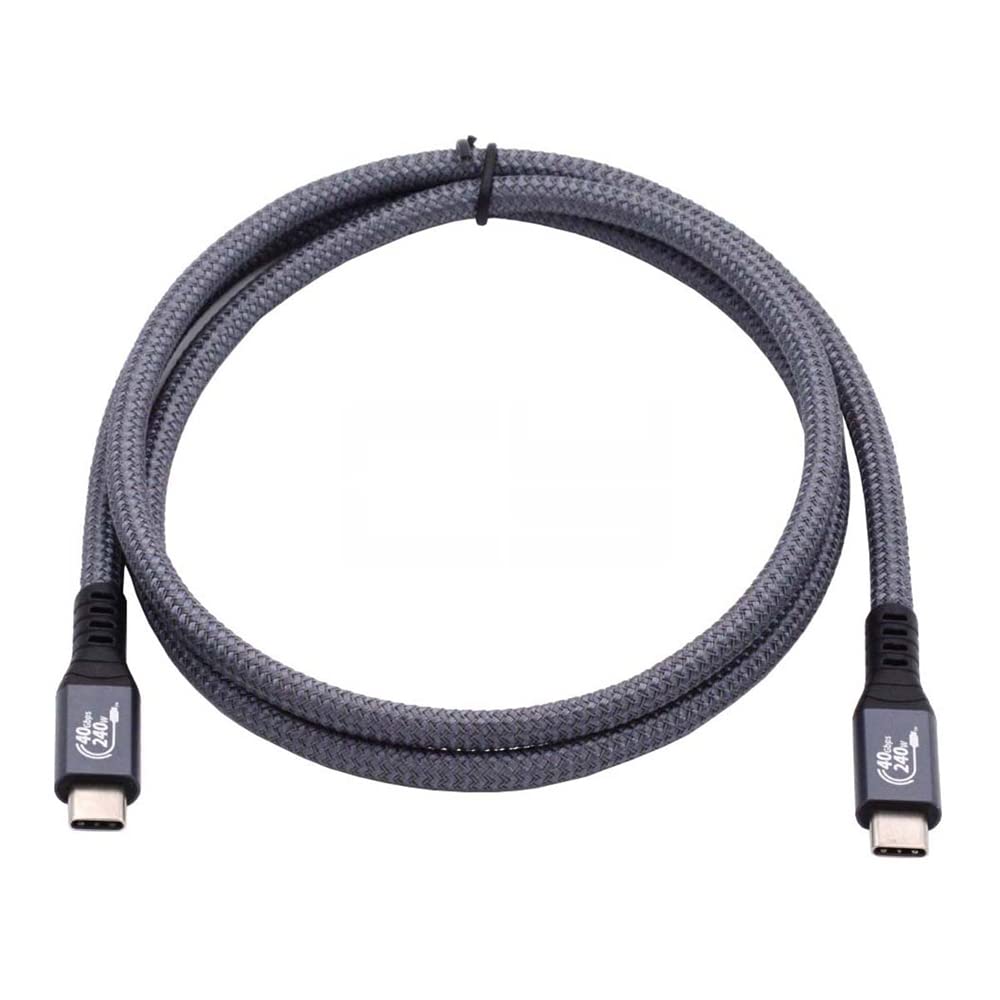 NFHK USB-IF Certification 240W USB4 Cable 40Gbps Compatible with Thunderbolt 3&4 with 100W Charging and 8K@60Hz 5K
