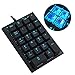 (Blue switches) USB Numeric Keypad,SADES Mechanical USB Wired Numeric Keypad 22 Key Numpad with LED Backlit- Black