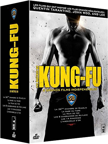 Les Maîtres Du Kung-Fu, 6 Grands Films Indispensables : La 36ème Chambre De Shaolin + La Rage Du Tigre + La Main De Fer + Les 8 Diagrammes De Wu-Lang + Les 14 Amazones + L'hirondelle D'or - Pack