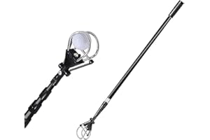 Cesicia Golf Ball Retriever 6/14.5Ft Golf Ball Retriever for Water Unbreakable Head Ball Retriever Tool Golf,Telescopic,Two-Sided,Easy Grab Ball,Stainless Steel,Golf Gifts for Men
