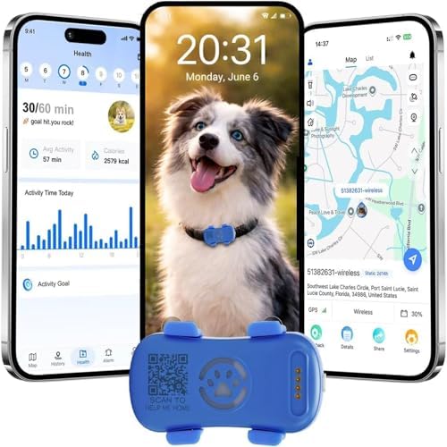 Localizzatore gps per cani,4G gps gatto, più avvisi intelligenti