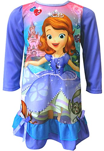 Sofia the First Girls Purple Nightgown Pajamas (8)
