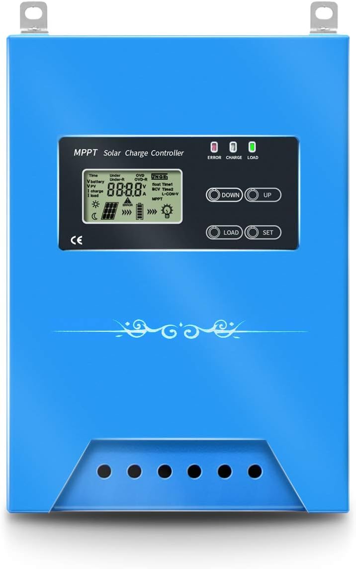 iSunergy 50A MPPT Solar Charge Controller 12V/24V/48V Auto Working Buck Solar Panel Battery Regulator Maintainer with LCD Display for Solar Panel Battery Overload Protection : Garden & Outdoor