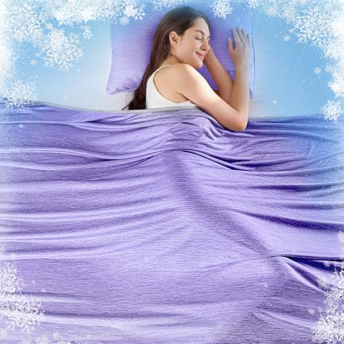 KMUSET Cooling Blanket Throw (50"x60"), Double Sided Summer… at Amazon