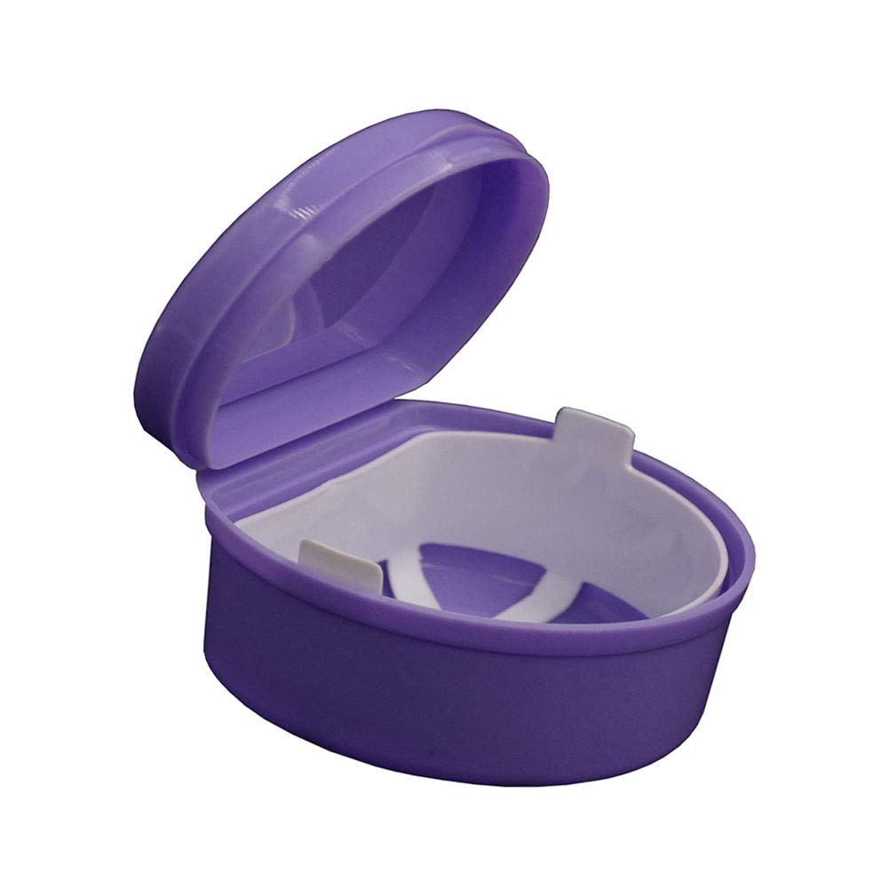 KaLaiXing brand Denture Bath - Storage Container for Soaking Dentures, Retainers & other Dental Appliances--purple: Industrial & Scientific