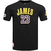 Pro Standard Mens NBA Los Angeles Lakers Lebron James #23 Classic Player Short Sleeve Tee Black M