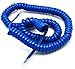 Telephone Cord Handset Curly - Phone Color Classic Blue 15ft - Works on virtually all Trimline Phones and Princess Telephones - Landline Telephone Accessory iSoHo Phones
