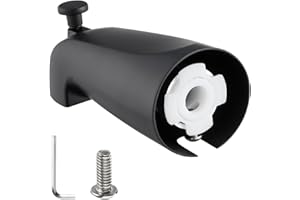 Wintap Slip-on Tub Spout with Diverter, Compatible with 1/2 Inch Copper Tube Fit, Bathroom Bathtub Spout 1-Pack (Matte Black)