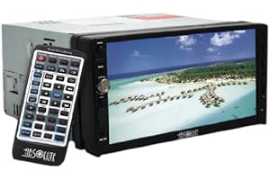 ABSOLUTE USA Absolute DD-3000 7-Inch Double Din Multimedia DVD Player Receiver with Touch Screen System Display and Detachable Front Panel SD/USB Slot