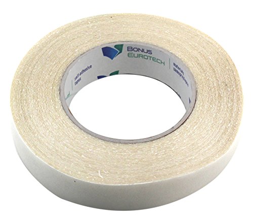 BONUS Eurotech 2BR18.31.0025/025A# Double Sided Transfer Adhesive Tape, Acrylic Adhesive, Width 25 mm, Length 50 m, Thickness: 0.31 mm, White