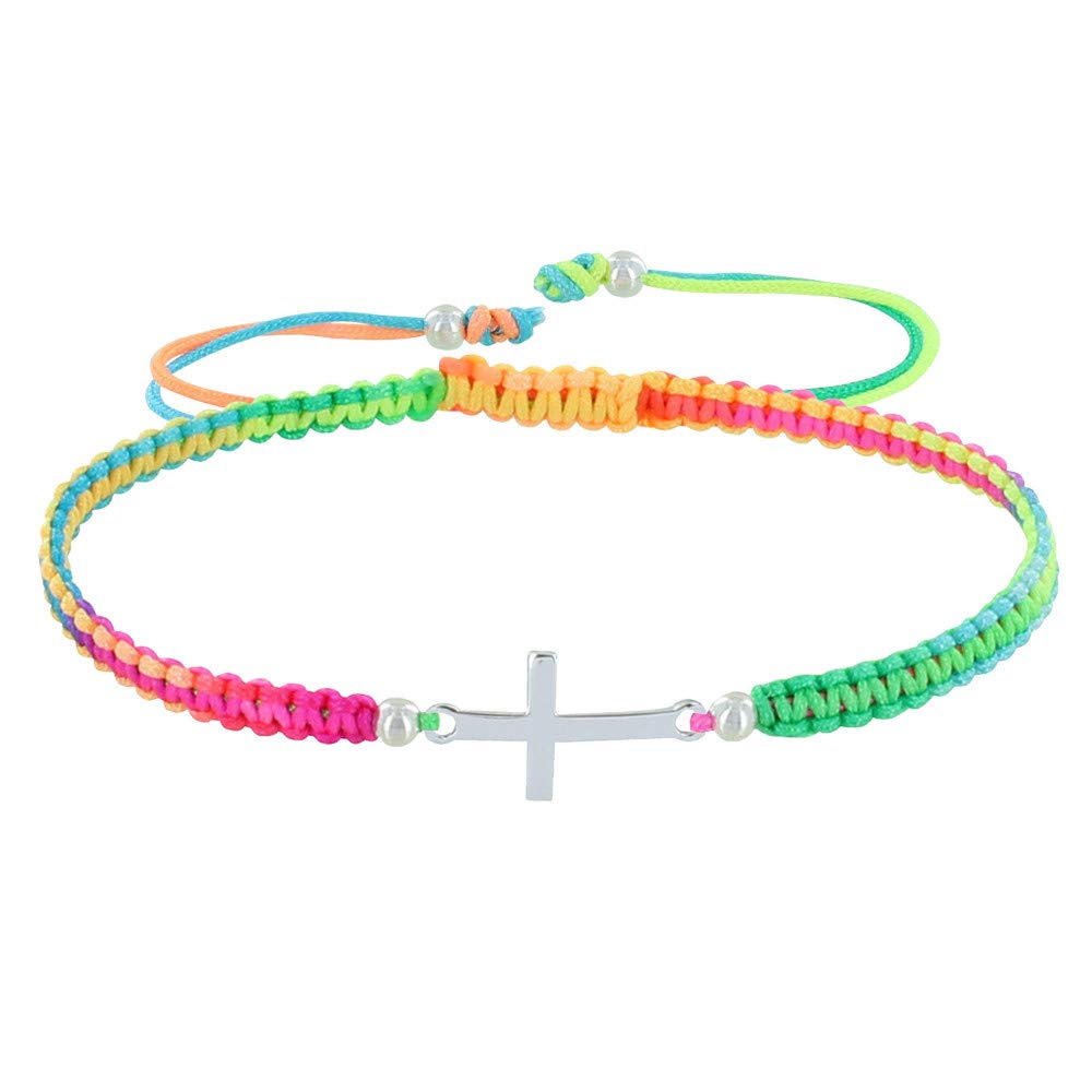 LES POULETTES BIJOUX - Sterling Silver 925 Bracelet Cross Braid Link - Classics - Multicolour