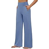 FireSwan Yoga Pants Women Wide Leg Pants High Waist Stretch Dress Loose Casual Lounge Sweatpants with Pockets
