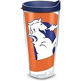 Tervis Made in USA Double Walled NFL Denver Broncos Insulated Tumbler Cup Keeps Drinks Cold & Hot, 24oz, Legacy Colossal