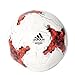 adidas Performance Confederations Cup Glider Soccer Ball, White/Power Red/Clear Grey, Size 1