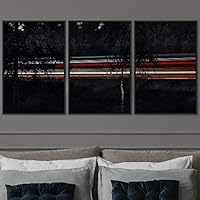 3 Piece Framed Canvas Wall Art Colorful Industrial Lights Canvas Prints Home Artwork Decoration for Living Room,Bedroom - 16