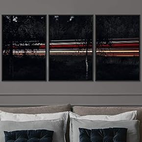 signwin 3 Piece Framed Canvas Wall Art Colorful...