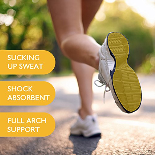 Shoe Insoles Memory Foam Insoles Breathable Shock Absorbent Orthotic Insoles Best Insoles for Women (US Women: 5.5-6.5) - Thumbnail 5