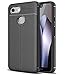 Osophter Compatible with Google Pixel 3 XL Shock-Absorption Flexible TPU Rubber Soft Silicone Full-Body Protective Cell Phone Cover for Google Pixel 3 XL(Black)