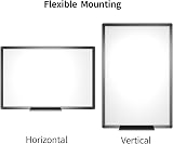 VIZ-PRO Magnetic Drywipe Whiteboard 90 x 60 cm with Black Aluminium Frame view 2