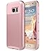 ULAK Galaxy S7 Case, S7 Case, Hybrid Dual Layer Protective Case for Samsung Galaxy S7 (2016 Release) 2-Piece Style Soft TPU Hard PC Shell Cover (Rose Gold/Rose Gold) Will not Fit S7 Edge