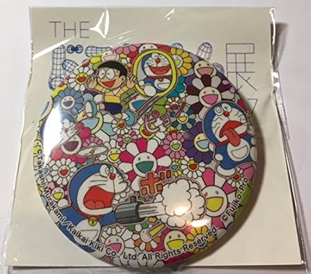Amazon ドラえもん展 缶バッチ 村上隆3 通り抜けフープ 会場限定グッズ シール ステッカー おもちゃ