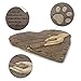 Dog Pet Memorial Stones, Engraved Memorial Small Heart Garden Decoration Stone, Garden Stepping Stone - Pet Footprint, for Garden Decor Dog or Cat, Garden Backyard Marker Pets Grave Tombstone