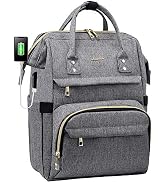 Laptop Backpack Women Teacher Backpack Nurse Bags, 15.6 Inch Womens Work Backpack Purse Waterproo...