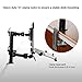 2-in-1 FLEXIMOUNTS D1DL Full Motion Dual Arm Desk Monitor Laptop Mount Stand Fits 10