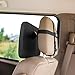 Baby Mirror for Car - Wide, Convex Rear Facing Backseat Mirror, Shatterproof and Adjustable - 360 Swivel Car Seat View Helps You Keep an Eye on Your Infant or Child - Bonus Cleaning Cloth