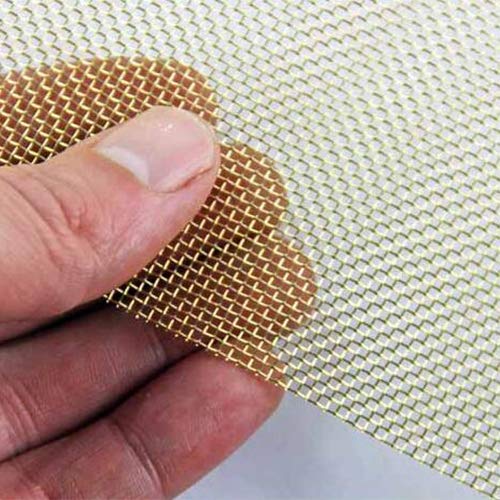 Amazon.com: (Pack of 1) Brass Wire Mesh Brass Woven Wire Mesh Sheet - 1 ...