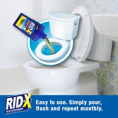RIDX Septic Tank System Treatment, 6 Month Supply Liquid, 48oz Easy