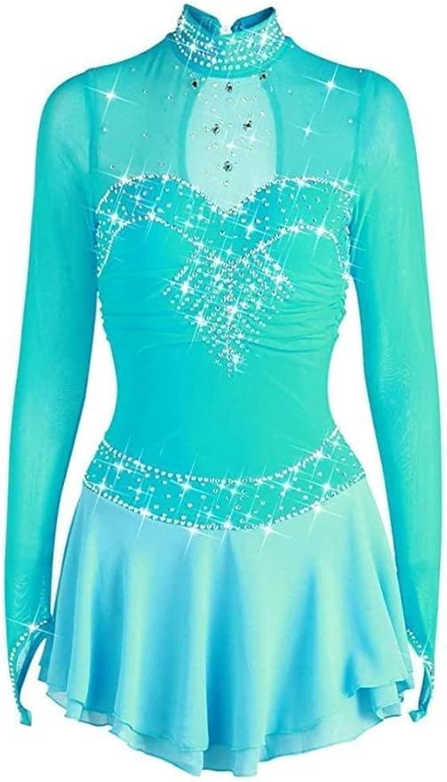 pale blue long sleeve dress