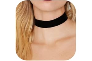 Choker Necklace for Women Black Velvet Choker Necklace Adjustable Classic Bow Goth Choker Necklace Birthday Christmas Gifts T