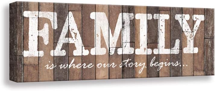 Amazon Com Inspirational Motto Family Rules Wall Art Signs Vintage Canvas Print Wood Grain Background Design Bedroom Living Room Home Wall Decoration Plaque 6 X 16 Family Posters Prints