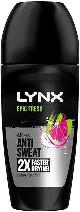 Lynx Epic Fresh Antiperspirant Roll On Men 50ml Pack of 3 48H Sweat Odour view 2
