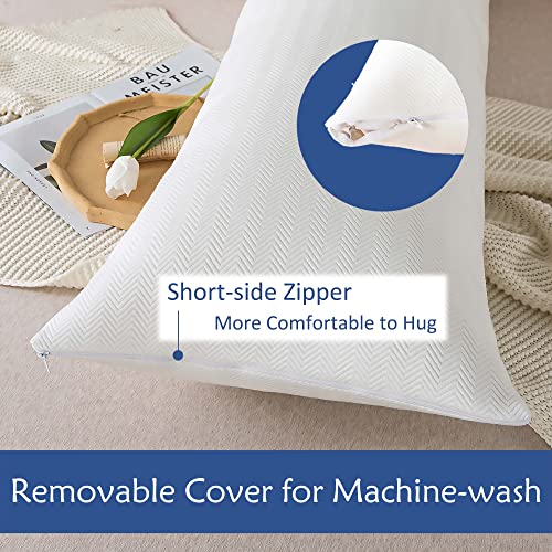 Ubauba Bamboo Body Pillow for Adults Long Body Pillow for Bed Full