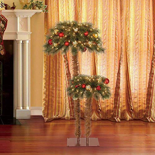 Island Breeze Pre Lit Artificial Tropical Palm Tree with White Lights