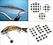 JSHANMEI Fishing Lure Eyes, Lifelike Realistic Artificial Holographic Fake Eyes Fishing Fly Tying Lures Crafts DIY