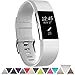 GEAK for Fitbit Charge 2 Bands, Adjustable Replacement Sport Accessory Strap Bands for Fitbit Charge 2, Large Classic-White