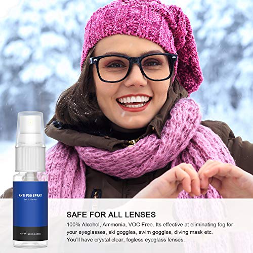 iGK Anti Fog Spray for Safety Glasses, Long Lasting Defogger for