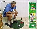 Eamall Toilet Golf Game Training Potty Putter Putting Mat Golf Game