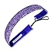Sweaty Bands Womens and Girl Headband - Non-Slip Velvet-Lined Sparkle Hairband - Viva Diva Purple 1-Inch