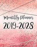 Ten Years 2019-2028 Monthly Calendar Planner: Ten Years | January 2019 to December 2028 Monthly Calendar Planner For Academic Agenda Schedule ... Pink Gold Design (10 Years Calendar Planner) by Kay K. Pardee