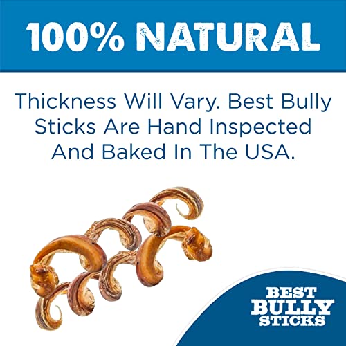 Best Bully Sticks All Natural 1012 Inch Curly Bully Sticks Dogs