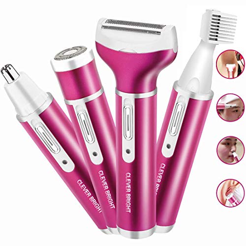 Women's Hair Removal Electric Shaver Ladies Razor 4 in 1 for Legs Bikini Facial Nose Ears Eyebrows Body Hair Trimmer Cordless USB Rechargeable Painless Shaver Women's Hair Removal Electric Shaver Ladies Razor 4 in 1 for Legs Bikini Facial Nose Ears Eyebrows Body Hair Trimmer Cordless USB Rechargeable Painless Shaver