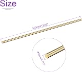 DMiotech 2 Pack Brass Solid Rod 3mm x 350mm Lathe Bar Stock DIY Craft view 3