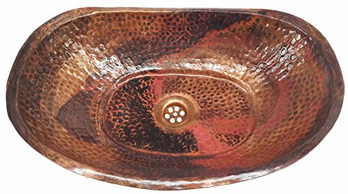 Egypt gift shops Handcrafted Oil Rubbed Vessel Hammered Copper Bathtub Sink Household Redesign