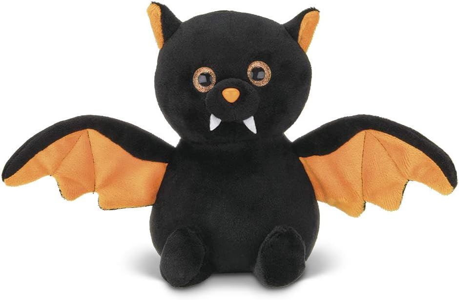 Bearington Echo Plush Stuffed Animal Halloween Black Bat, 7.5 inches: Toys & Games