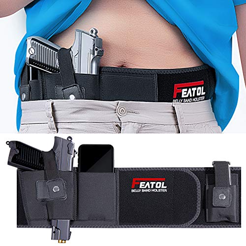 FEATOL Belly Band Holster for Concealed Carry, Gun Holsters for Men