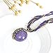 LNKRE JEWELRY Vintage Bohemia Vivid Purple Peacock Pendant Necklace with Opal Crystal A4